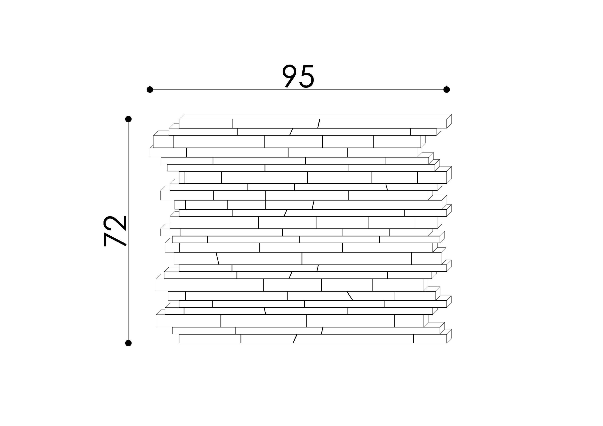 SChema parement reference 7041 pour habilmlage des murs en staff
