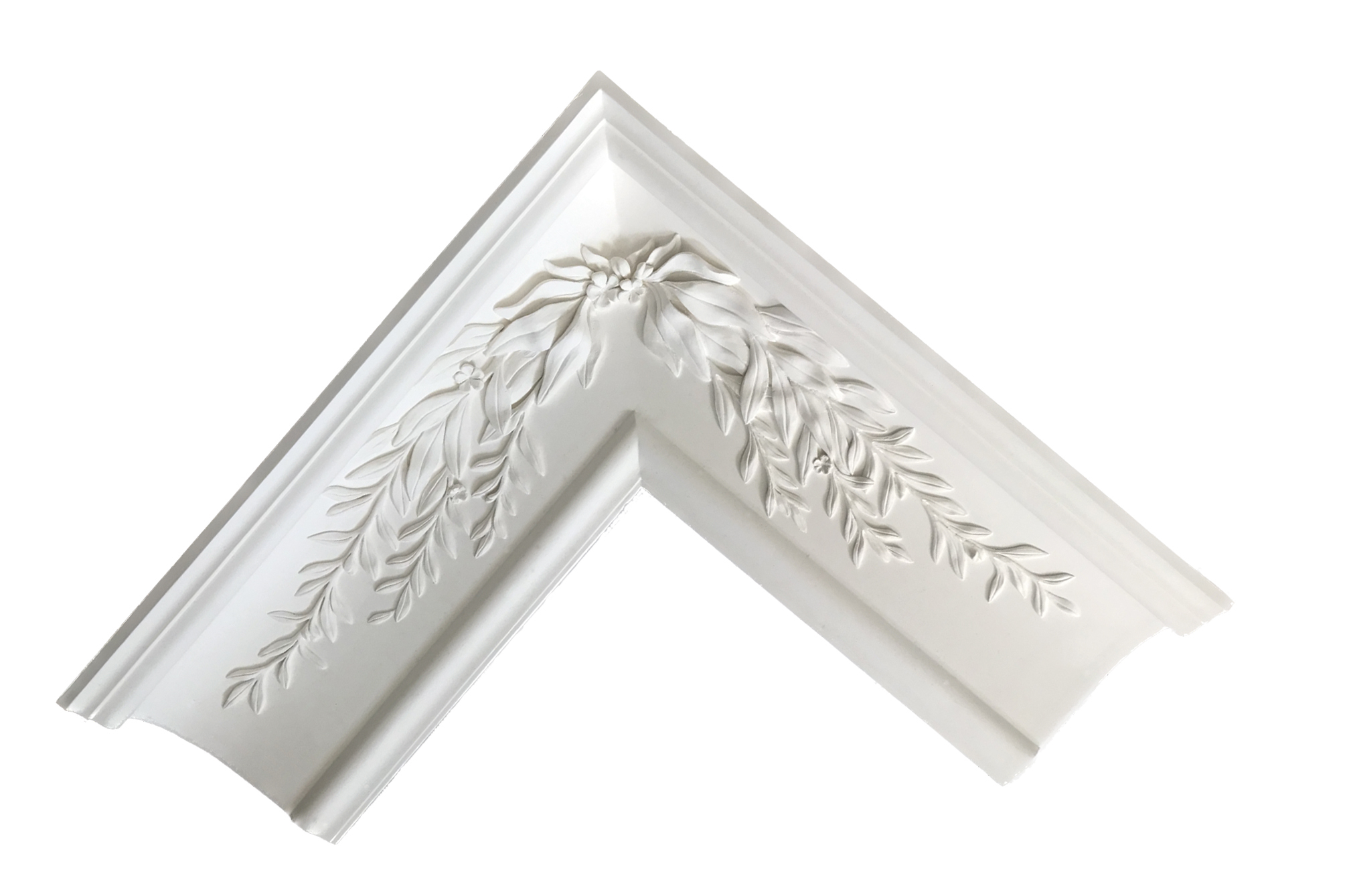 Cartouche d'angle D650A de la gamme inspiration en staff