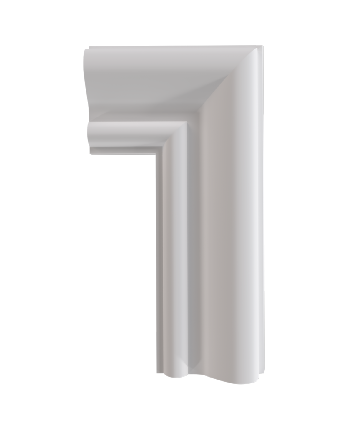 Angle de moulure lisse en staff a coller sur le mur ou le plafond