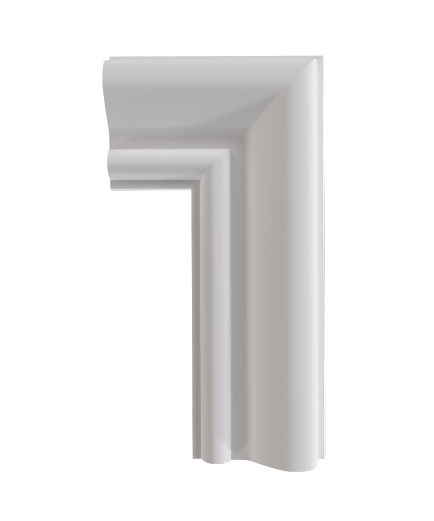 Angle de moulure lisse en staff a coller sur le mur ou le plafond