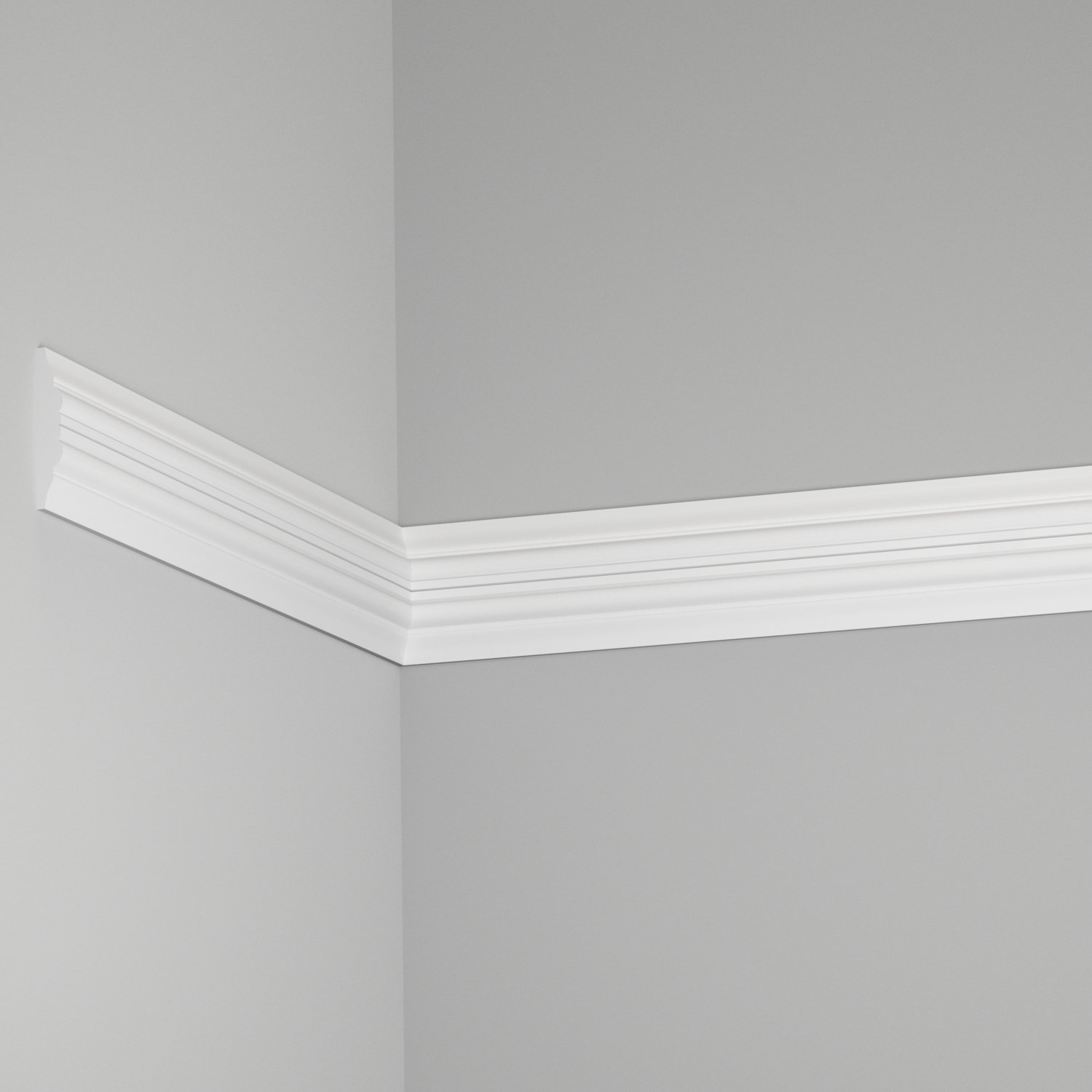 Pour délimiter votre mur, choisisssez une cimaise en staff, un matériau naturel et incombiustible.