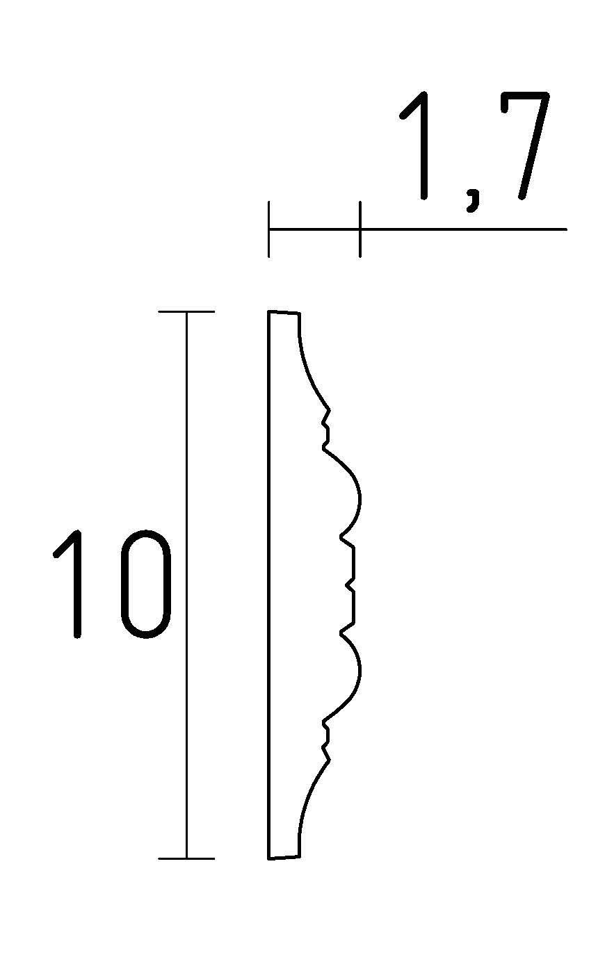 Choisissez une cimaise en staff afin de délimiter l'espace de votre mur .