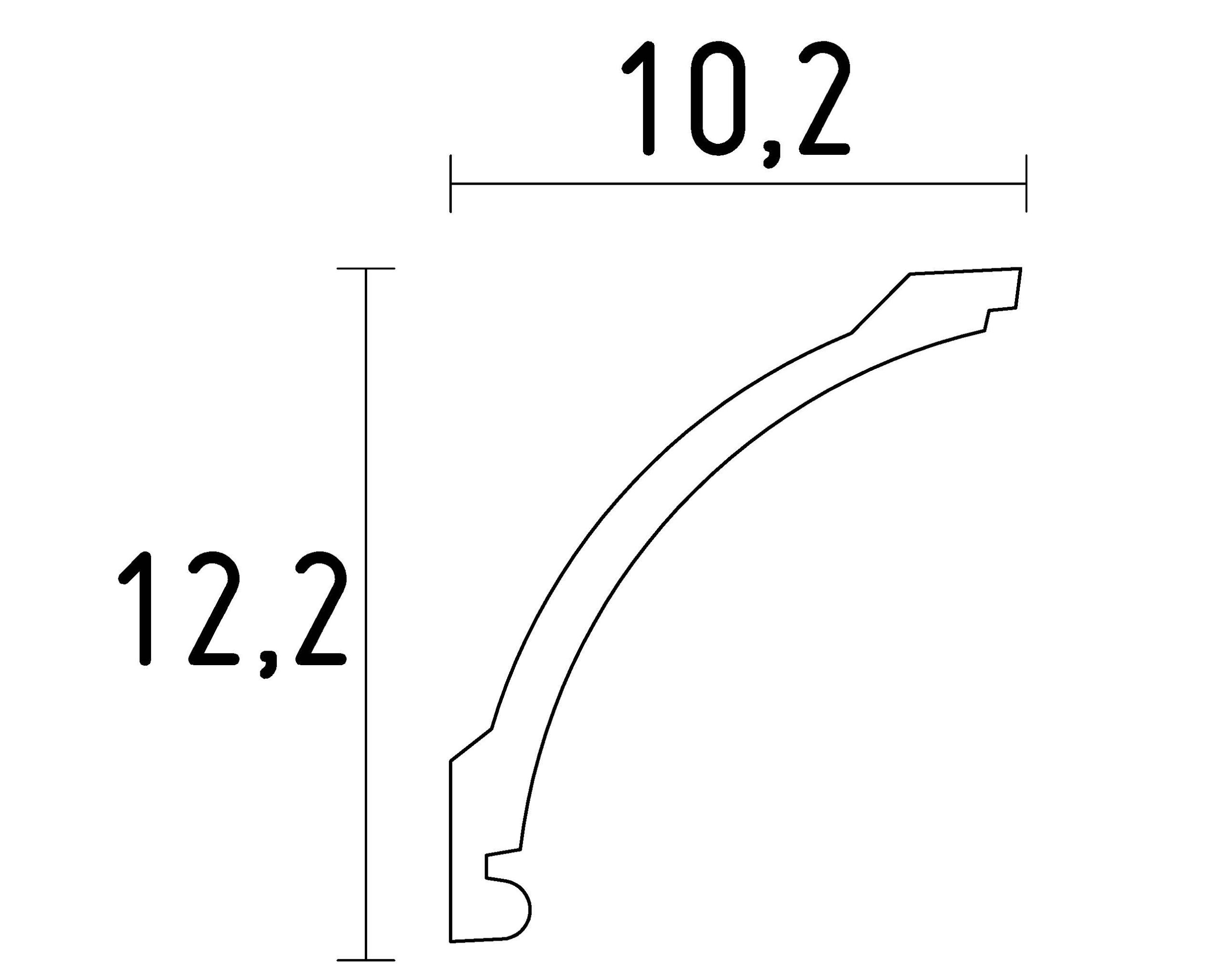 Optez pour une moulure au plafond ou une corniche en staff modèle D621 à coller