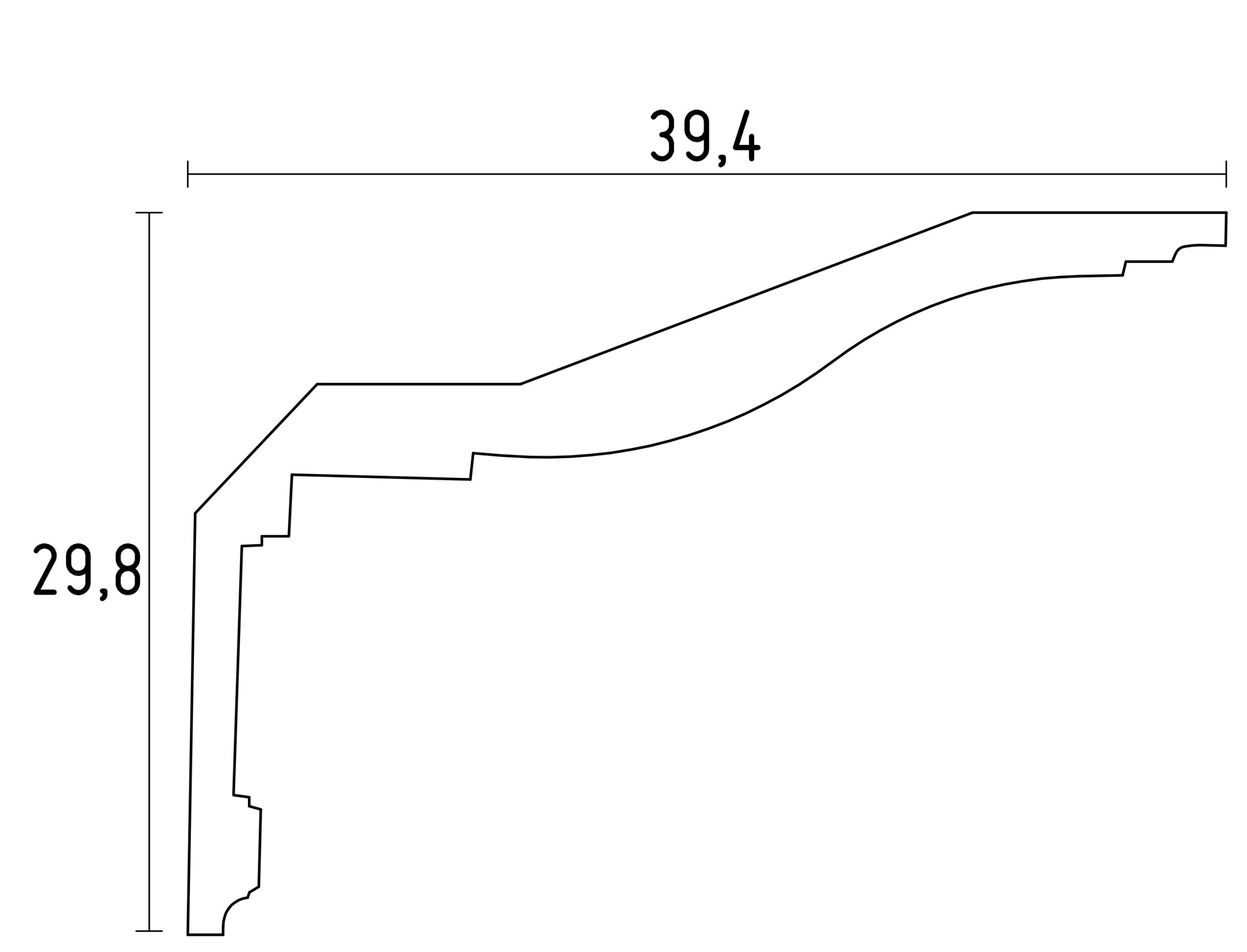 schema corniche classique en staff de chez staff decor