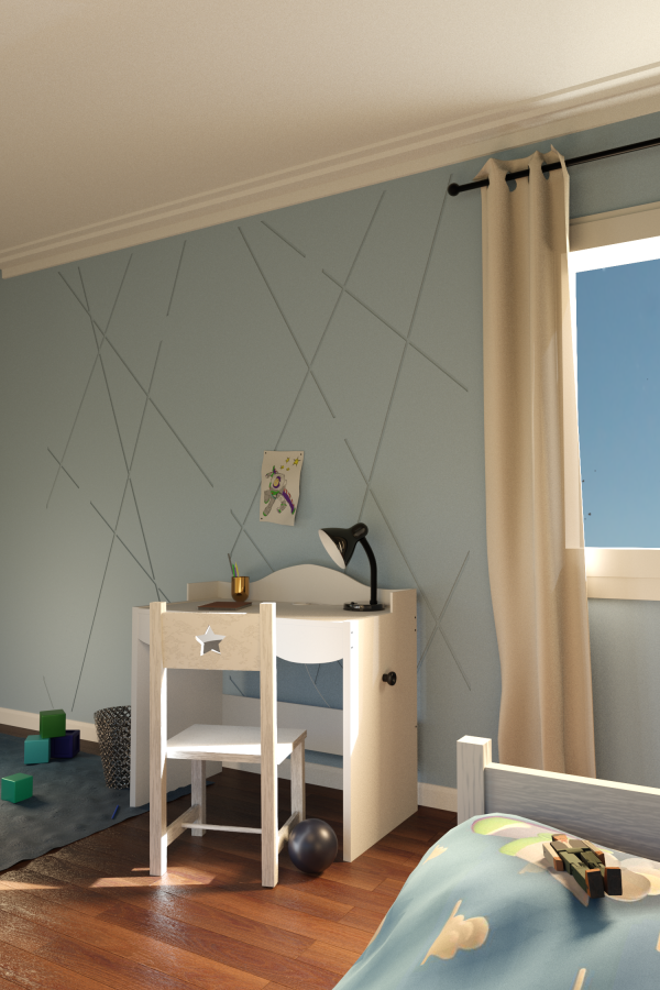 Un style contemporain en staff, design et moderne