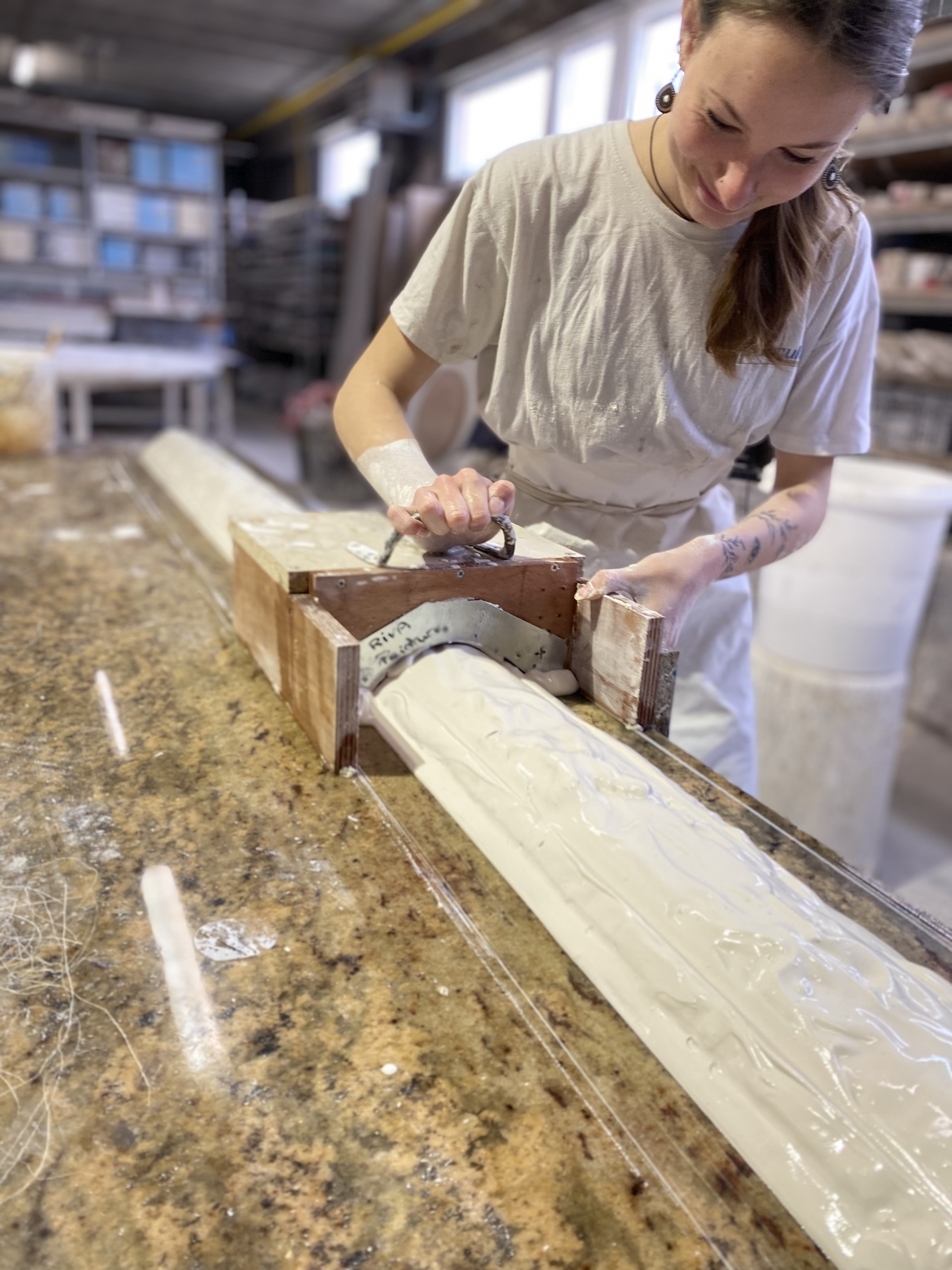 technique u trainage fabrication du staff sur mesure