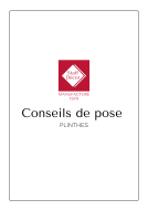 conseils de pose pour des plinthes, passe-câble et sur plinthe en staff