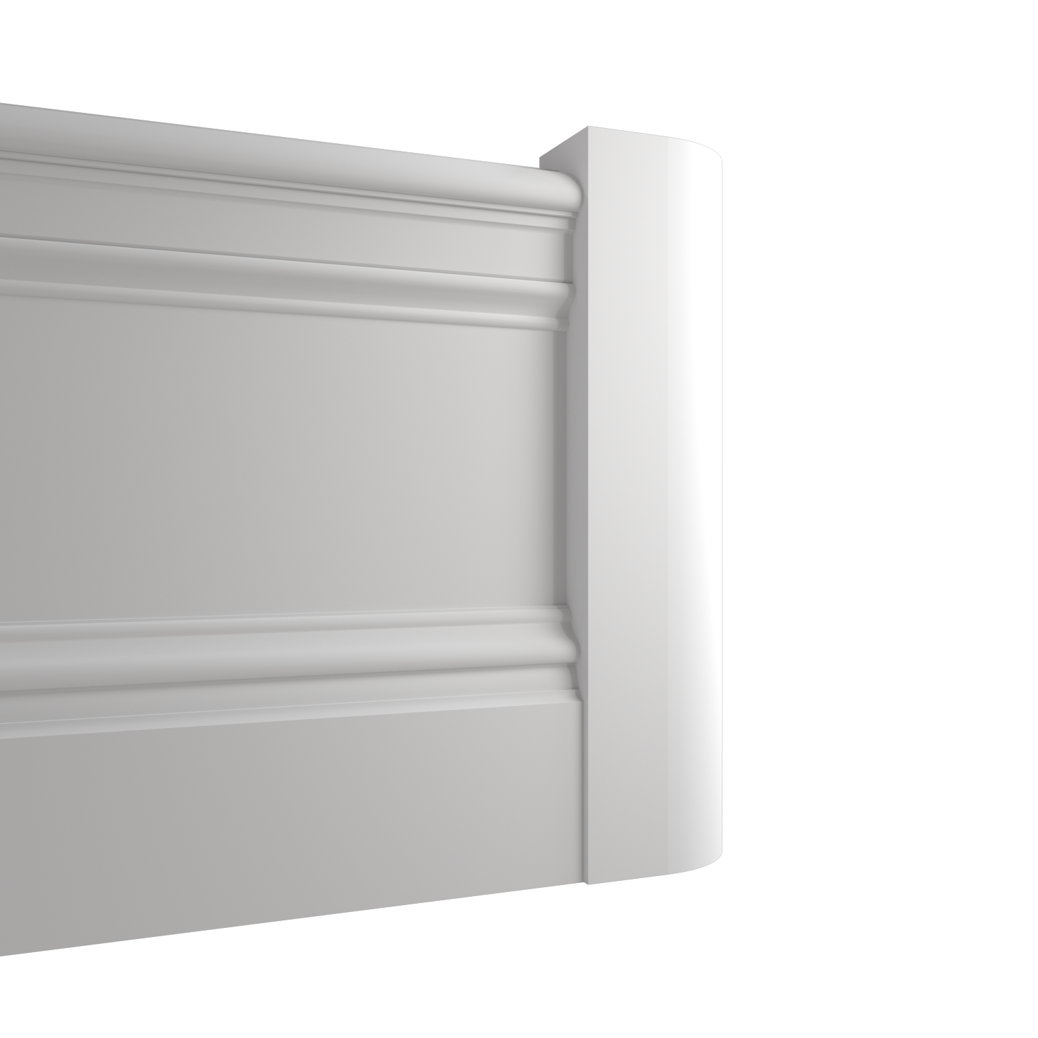 Talon et plinthe de grandes dimensions en staff