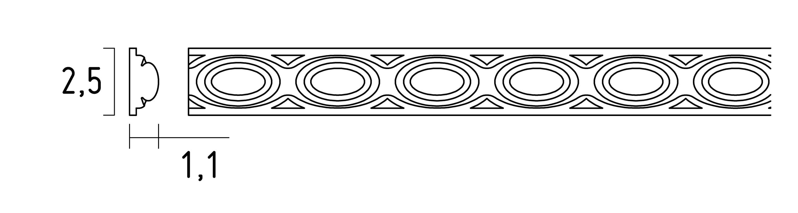 choisissez la moulure ornementée 1214 pour apporter du relief et du volume à vos murs ou plafonds