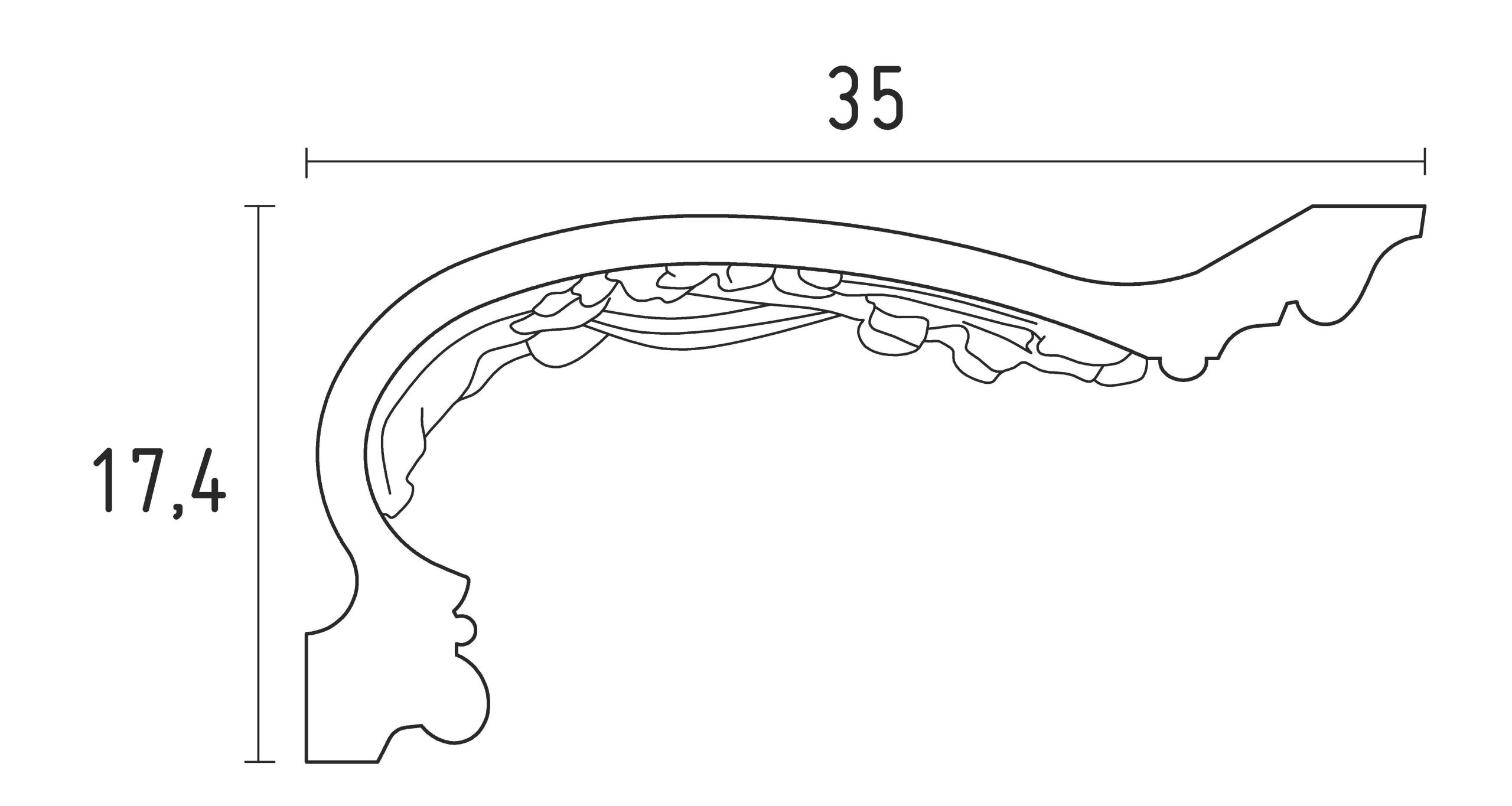 Nouveautés chez Staff Décor , la corniche de plafond D882B donnera du style à votre intérieur